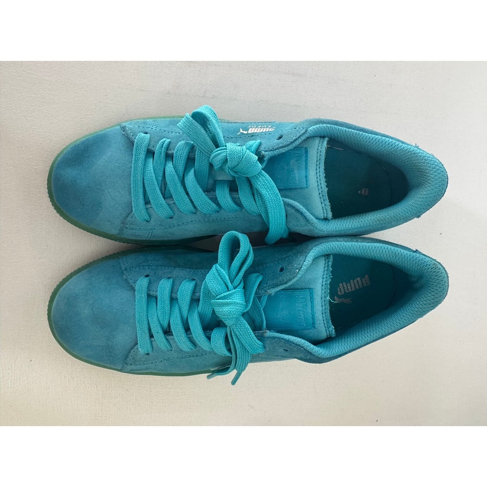 Puma Suede Classic Teal Blue Green 357586 04 Mens 6.5 Low Top Sneakers